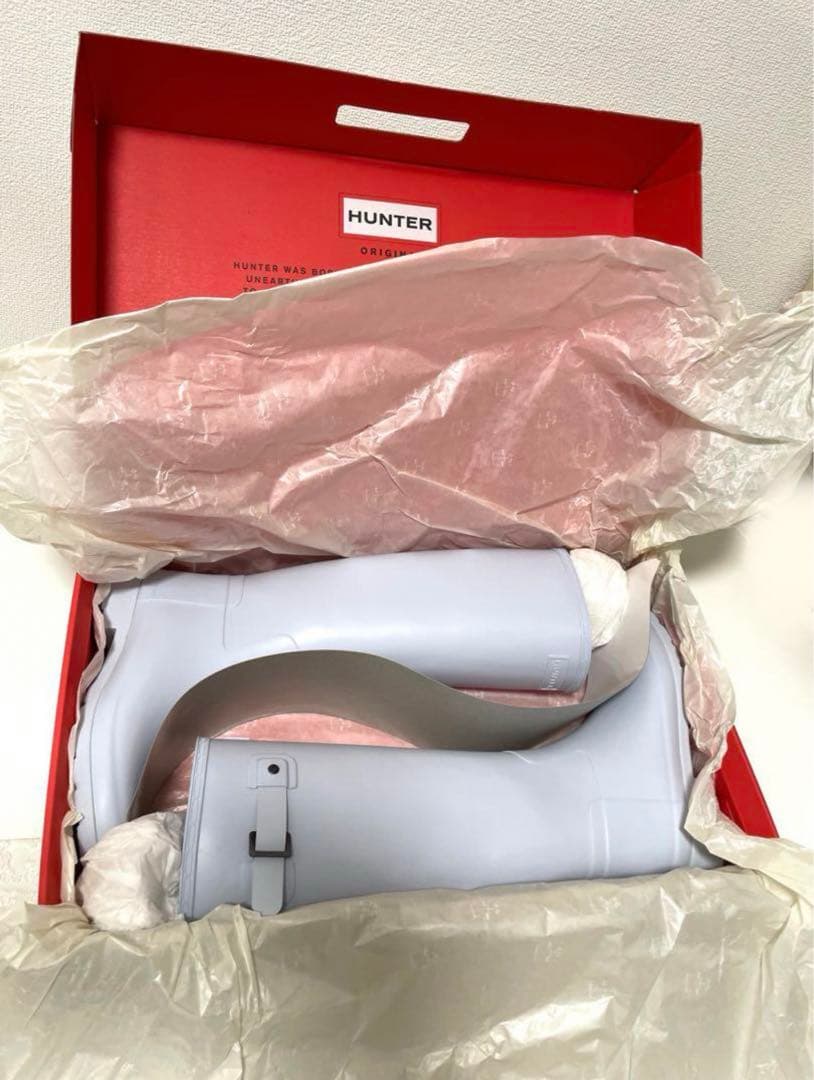 新品未使用　HUNTER ロングレインブーツ