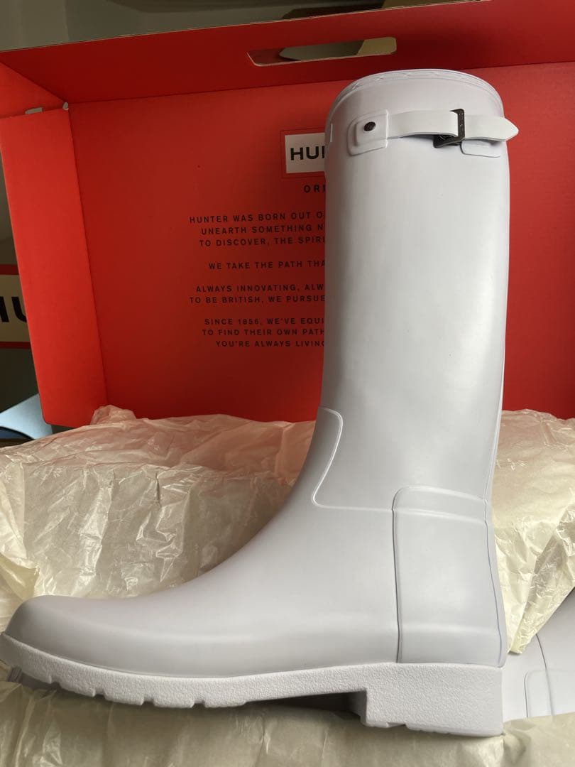 新品未使用　HUNTER ロングレインブーツ