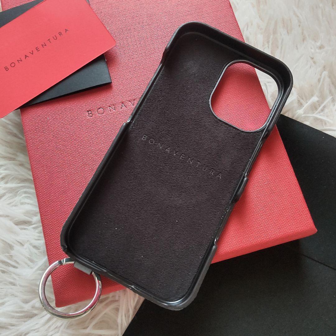 極美品✨BONAVENTURA iPhone 16 ハンドル付き 青 バイカラー