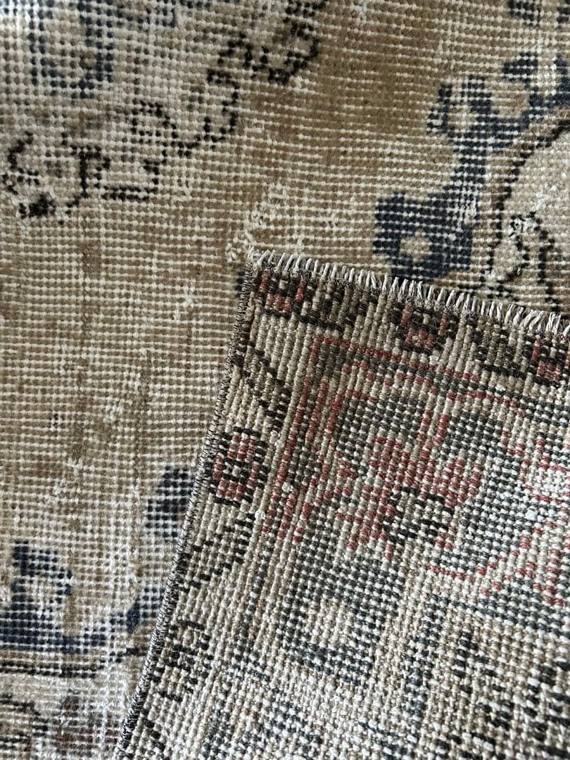 113×202 shabby chic style トルコ ヴィンテージラグ