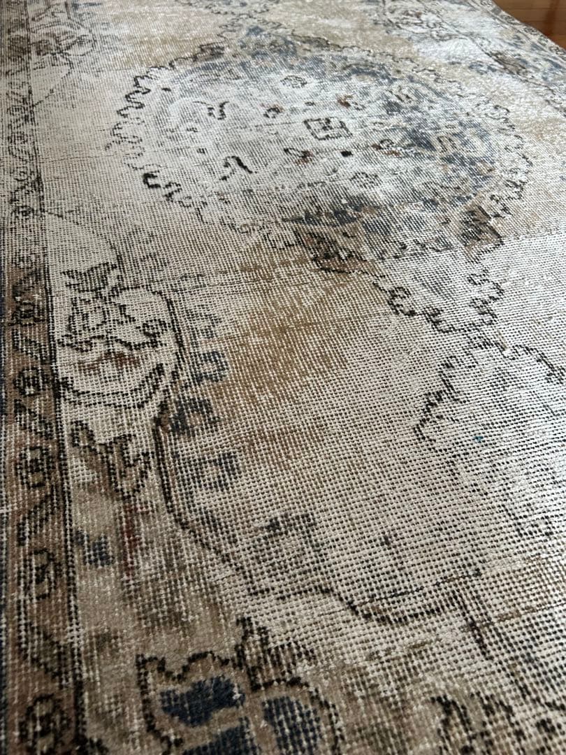 113×202 shabby chic style トルコ ヴィンテージラグ