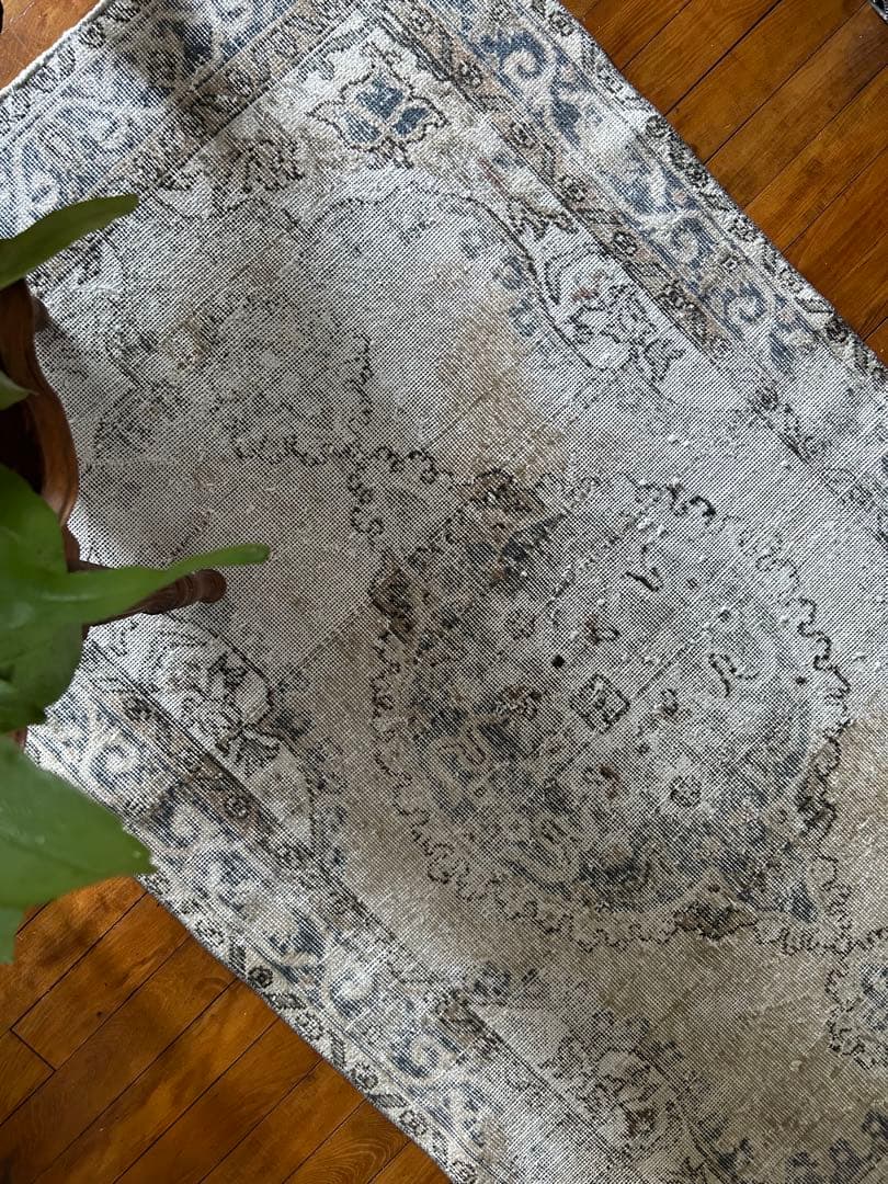 113×202 shabby chic style トルコ ヴィンテージラグ