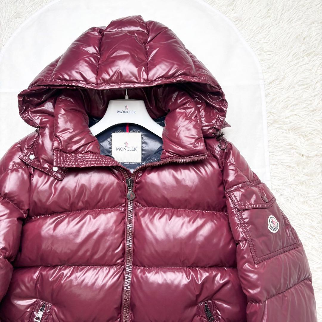 モンクレール ダウンジャケット MAYA 希少サイズ4 フード ロゴワッペン