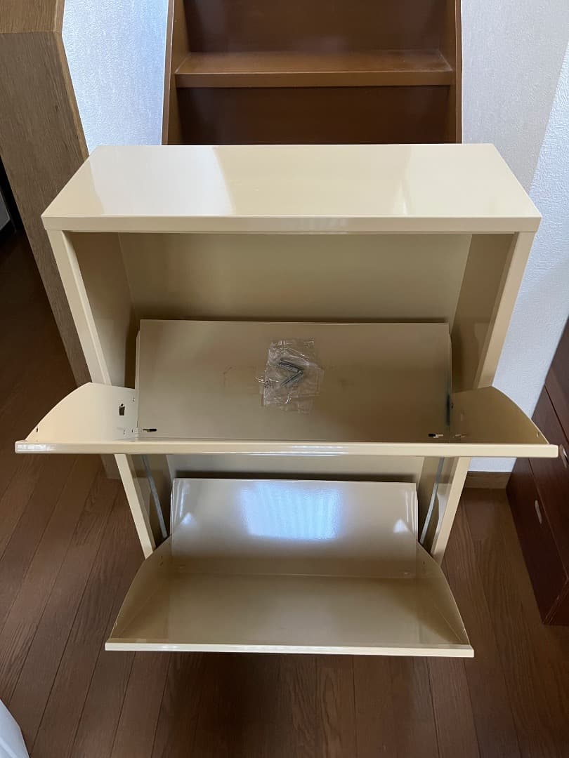 DOTTUS（ドッタス） リサイクルビン4 分別ゴミ箱 希少な光沢ベージュカラー