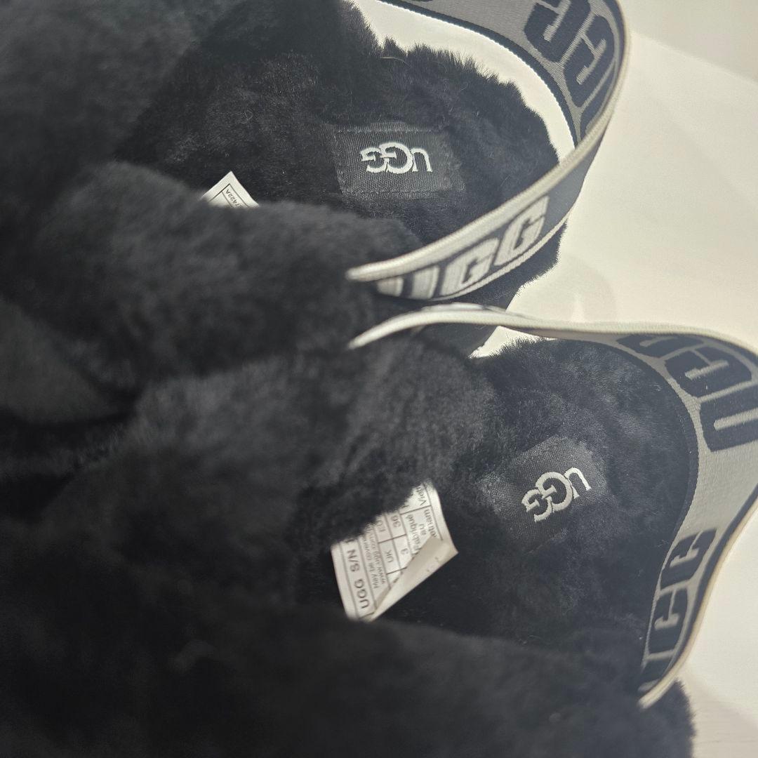 UGG アグ ファーサンダル ディスコ クロス スライド 厚底サンダル 22cm