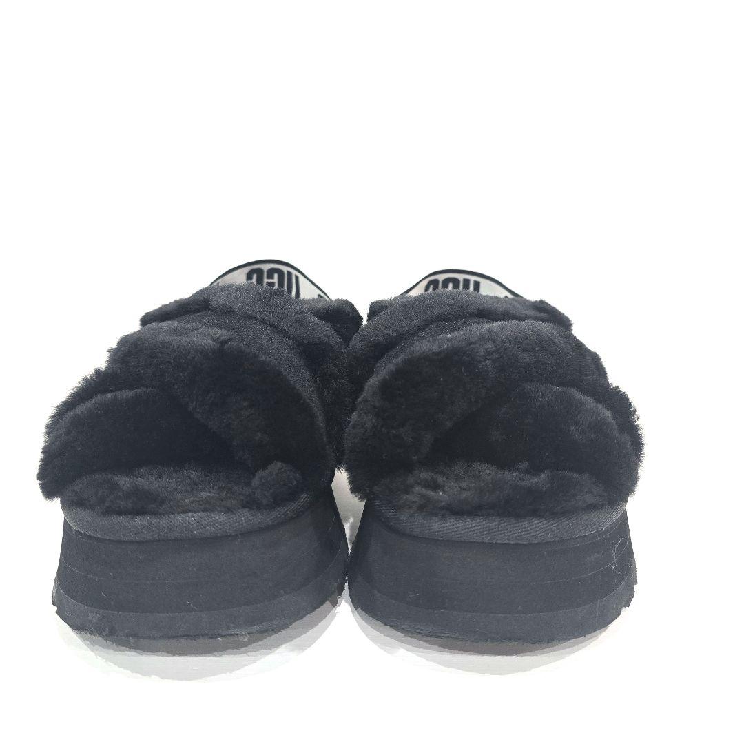 UGG アグ ファーサンダル ディスコ クロス スライド 厚底サンダル 22cm