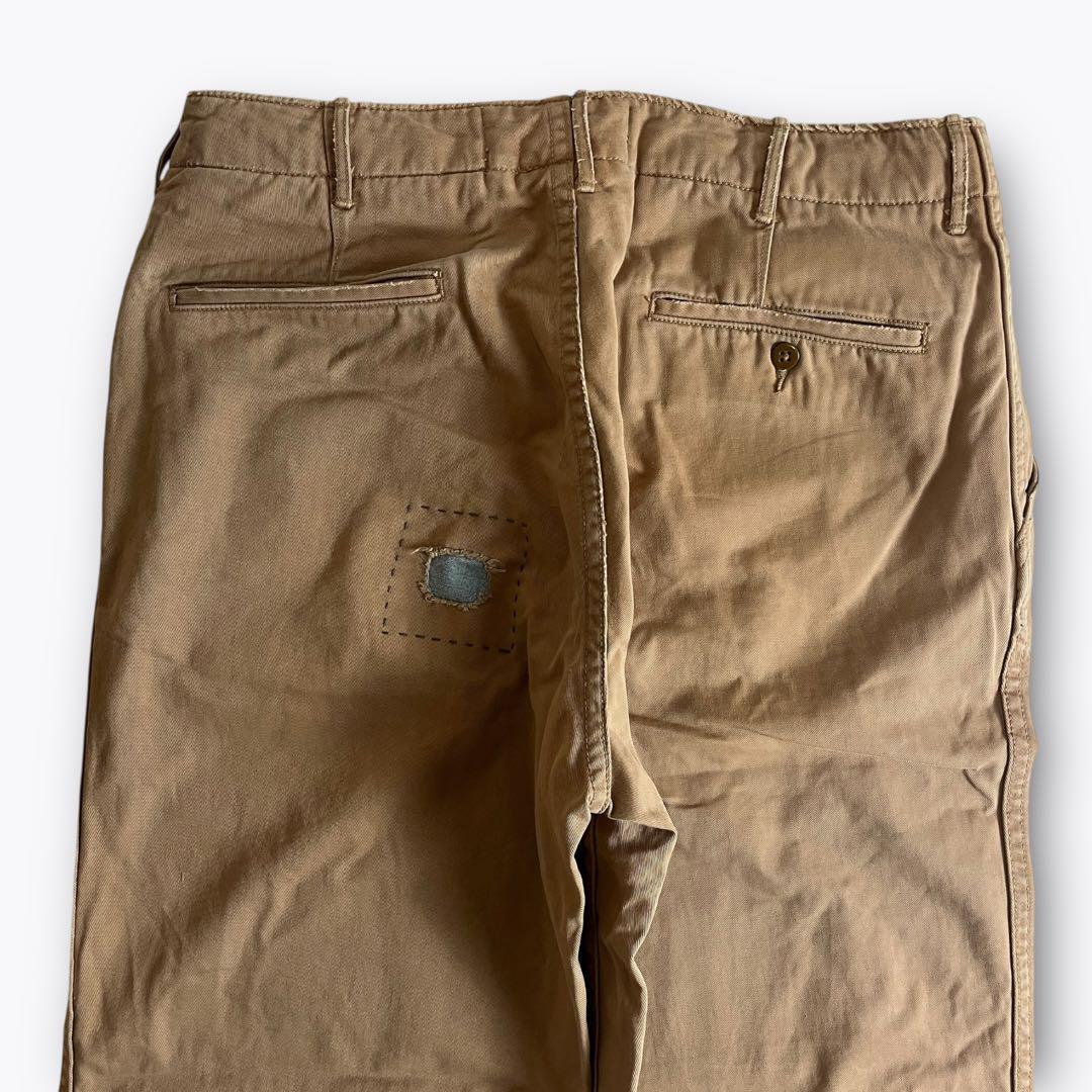 RRL REPAIRED CHINO TROUSERS ダメージ加工 32×32
