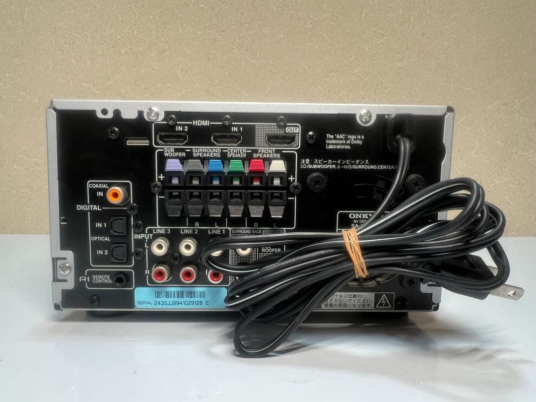 ONKYO SA-205HD AVセンター 5.1ch対応 ホームシアター