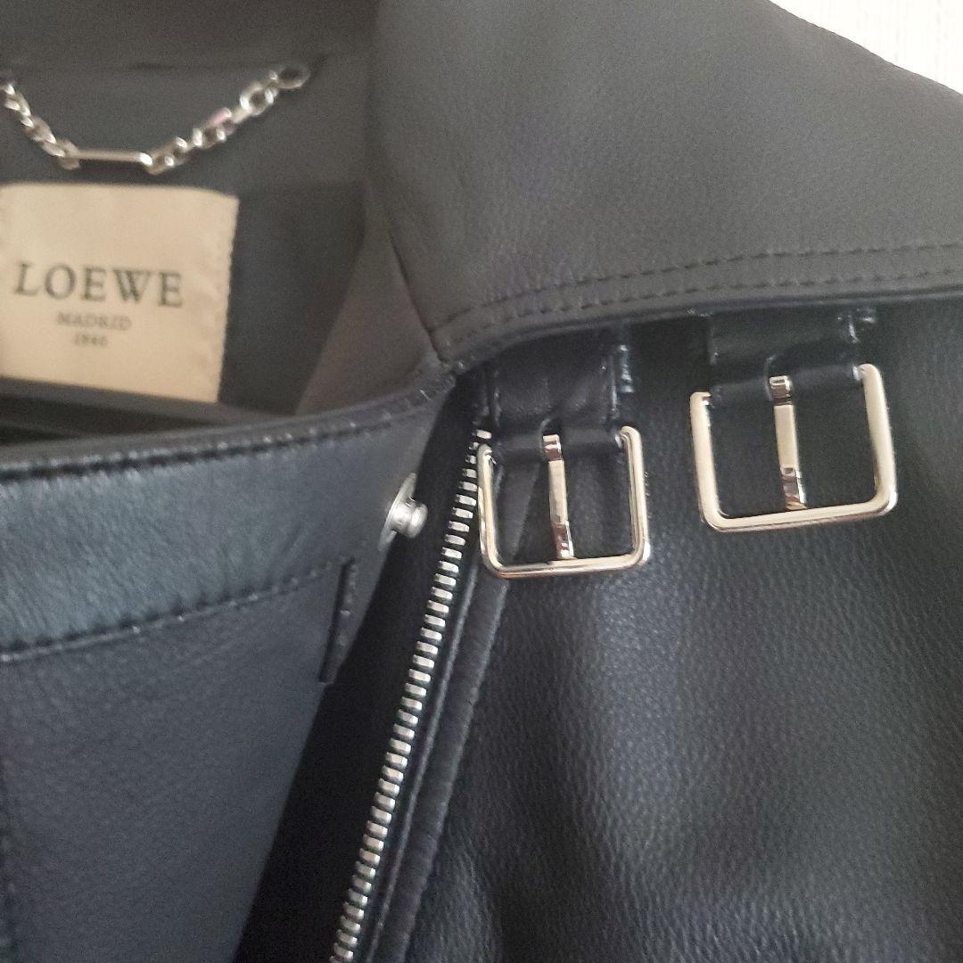 ロエベ 本革レザーのライダースジャケット