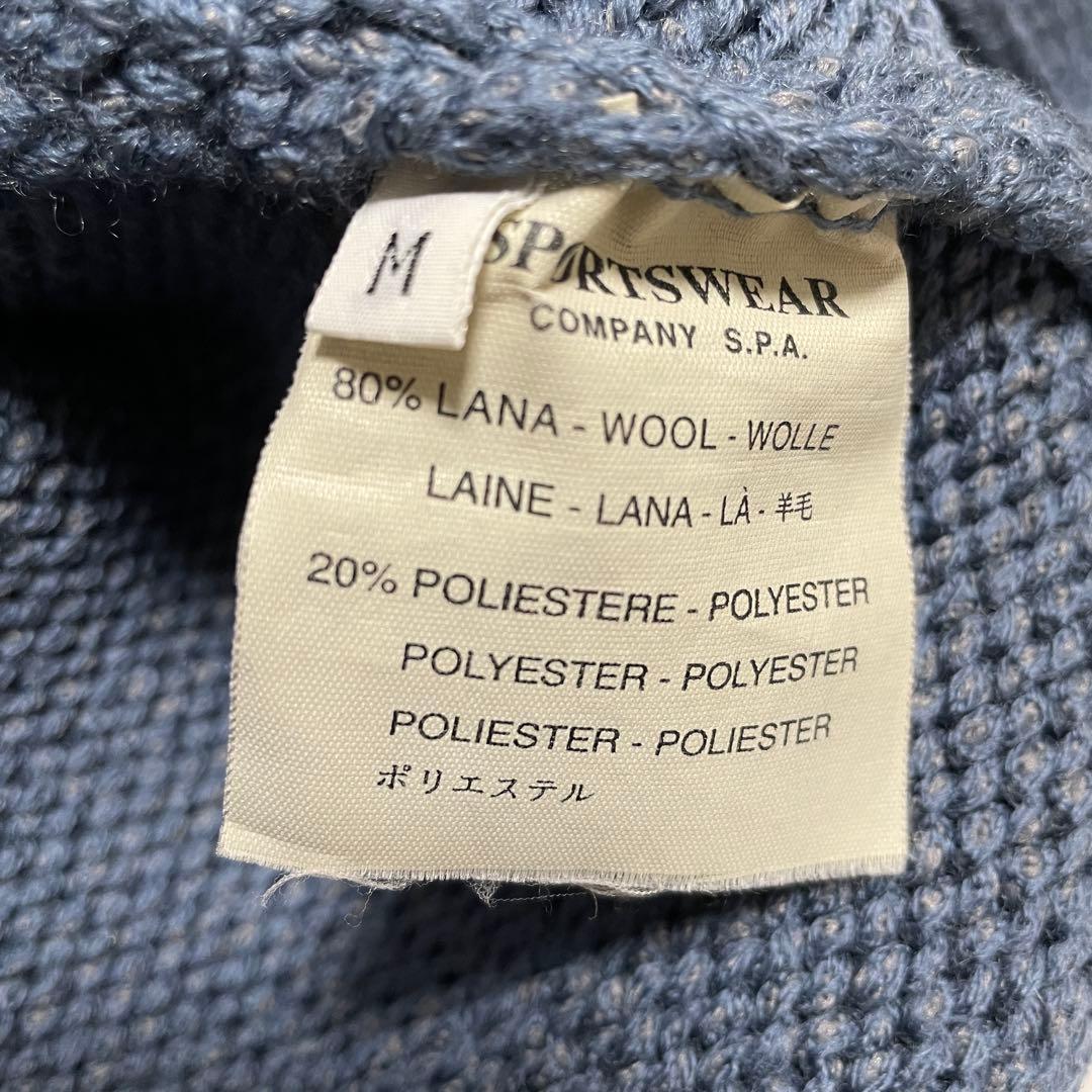 STONE  ハーフジップ ミドルゲージ ニットセーター Mサイズ