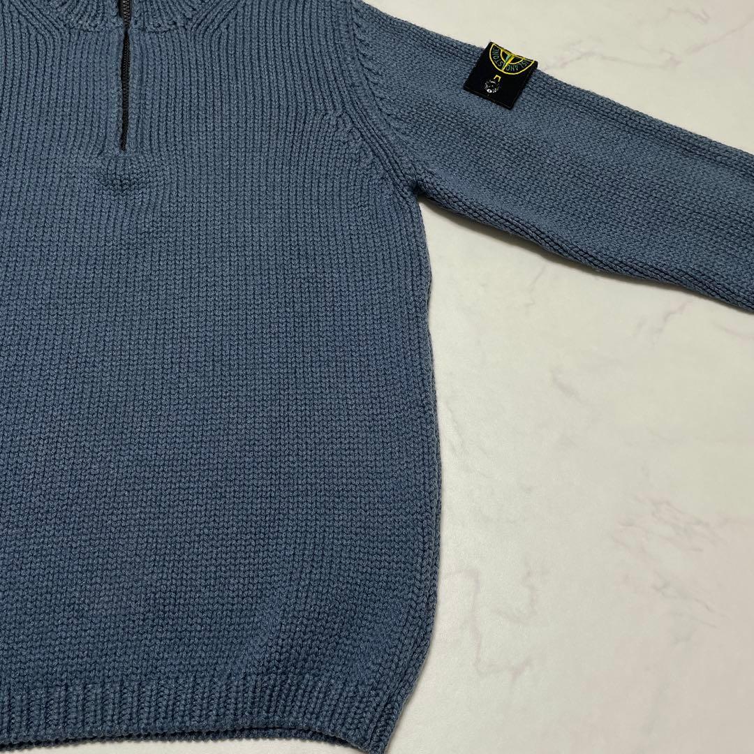 STONE  ハーフジップ ミドルゲージ ニットセーター Mサイズ