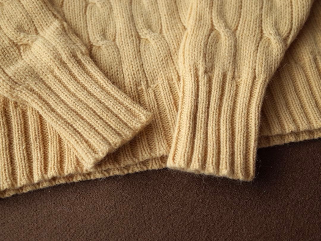 ポロラルフローレン アルパカ70 / ウール30 ケーブル編み ニット セーター