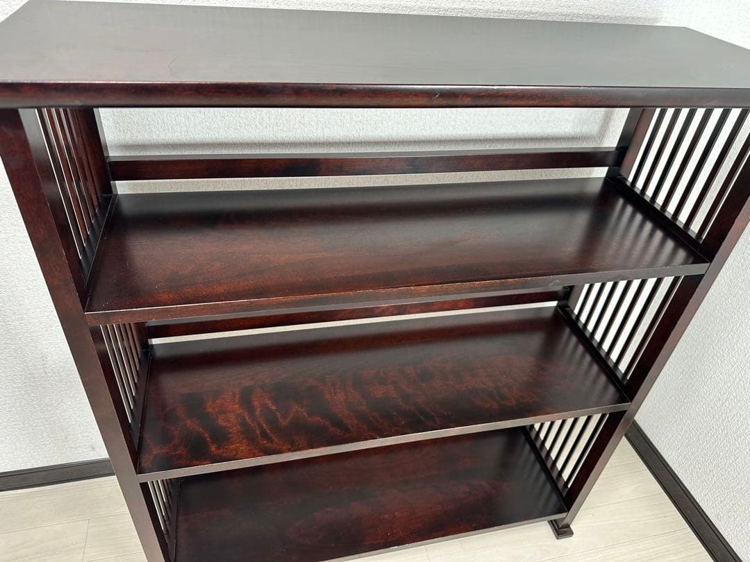 北海道民芸家具 重ね書棚 90cm 本棚 シェルフ ラック 樺材 ※i4-2