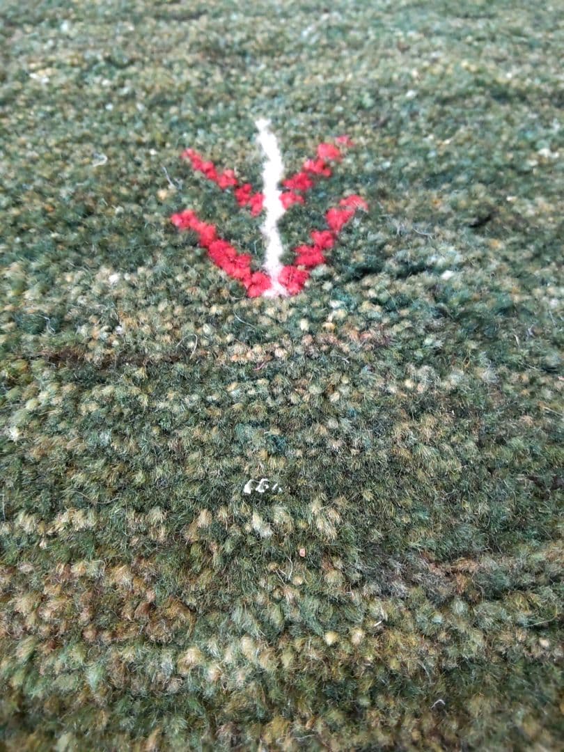 超激安ハンドメイド 最高級 大型ギャベ 長い毛足　 259×201 一生物ラグ