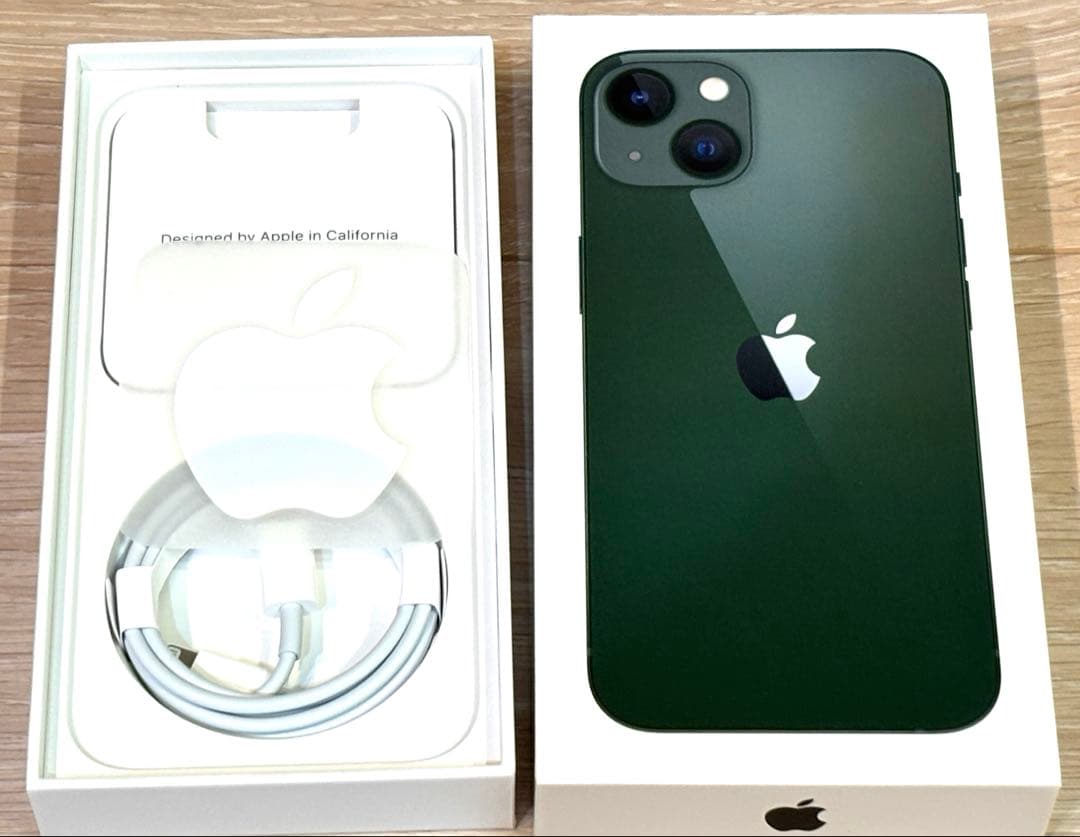 【週末セール】美品iPhone13 グリーン256GB SIMフリー 付属品新品