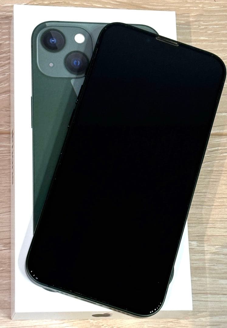 【週末セール】美品iPhone13 グリーン256GB SIMフリー 付属品新品