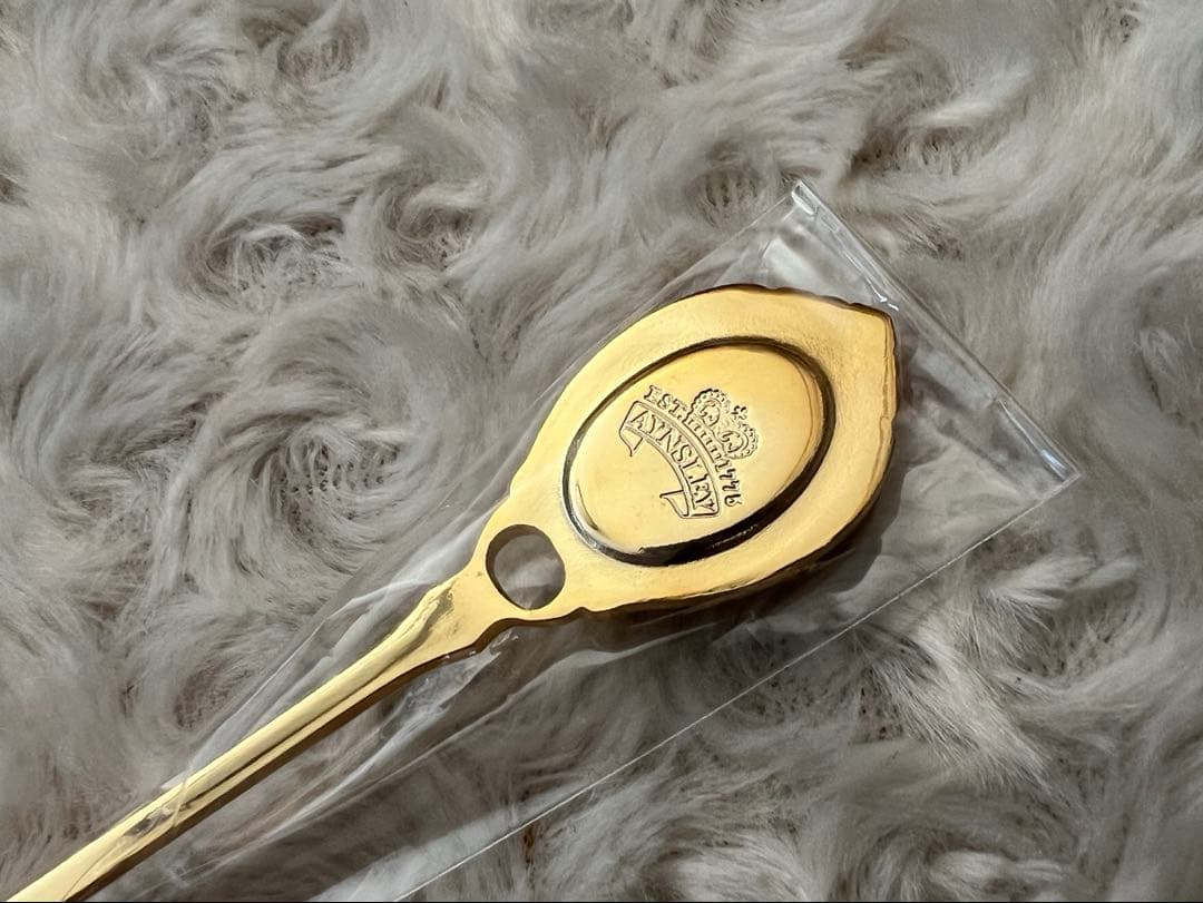 エインズレイ　カトラリーセット　オーチャードゴールド　スプーン＆フォーク　12本