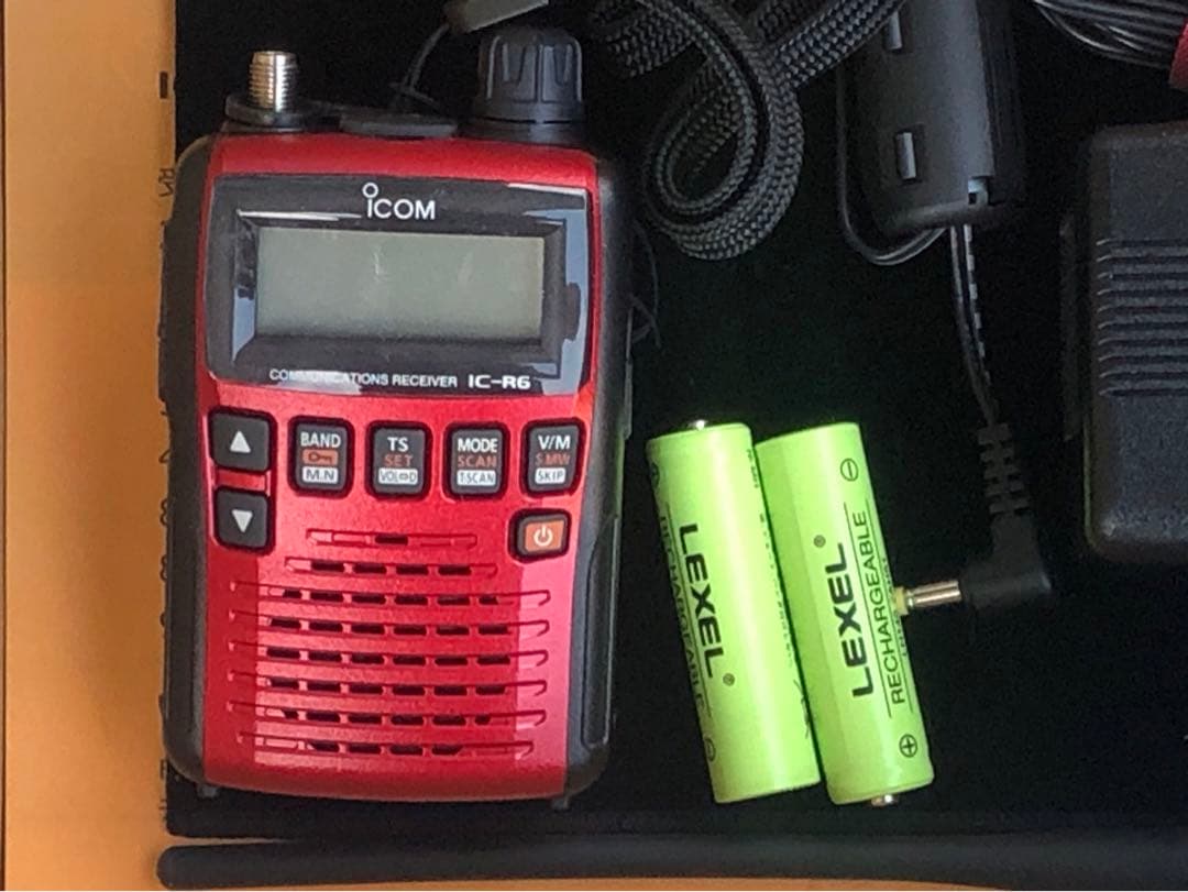 アイコム 広帯域ハンディレシーバー IC-R6 受信拡張 赤