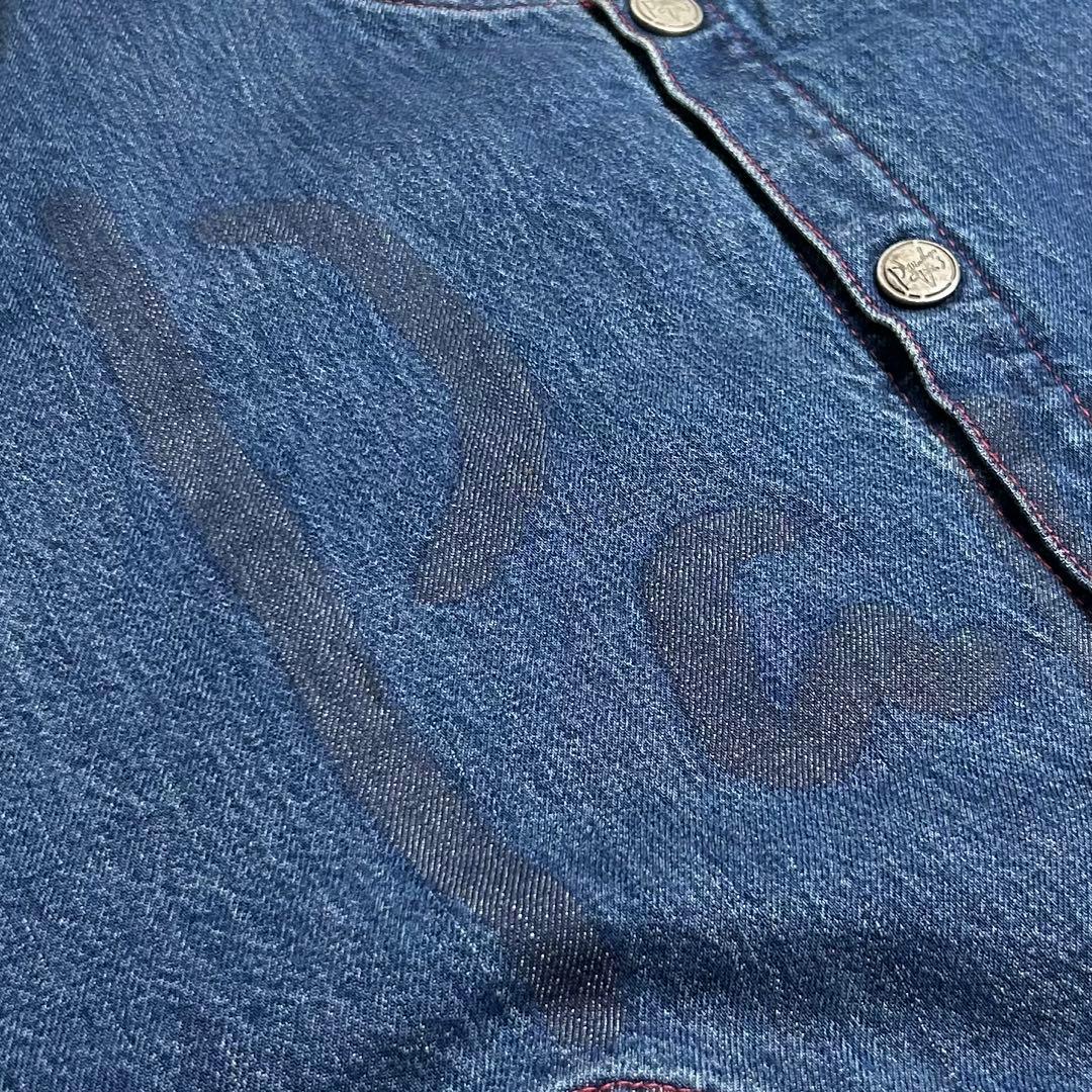 【希少】PAPAS(パパス)インディゴデニムボンバージャケット/ブルゾン/M