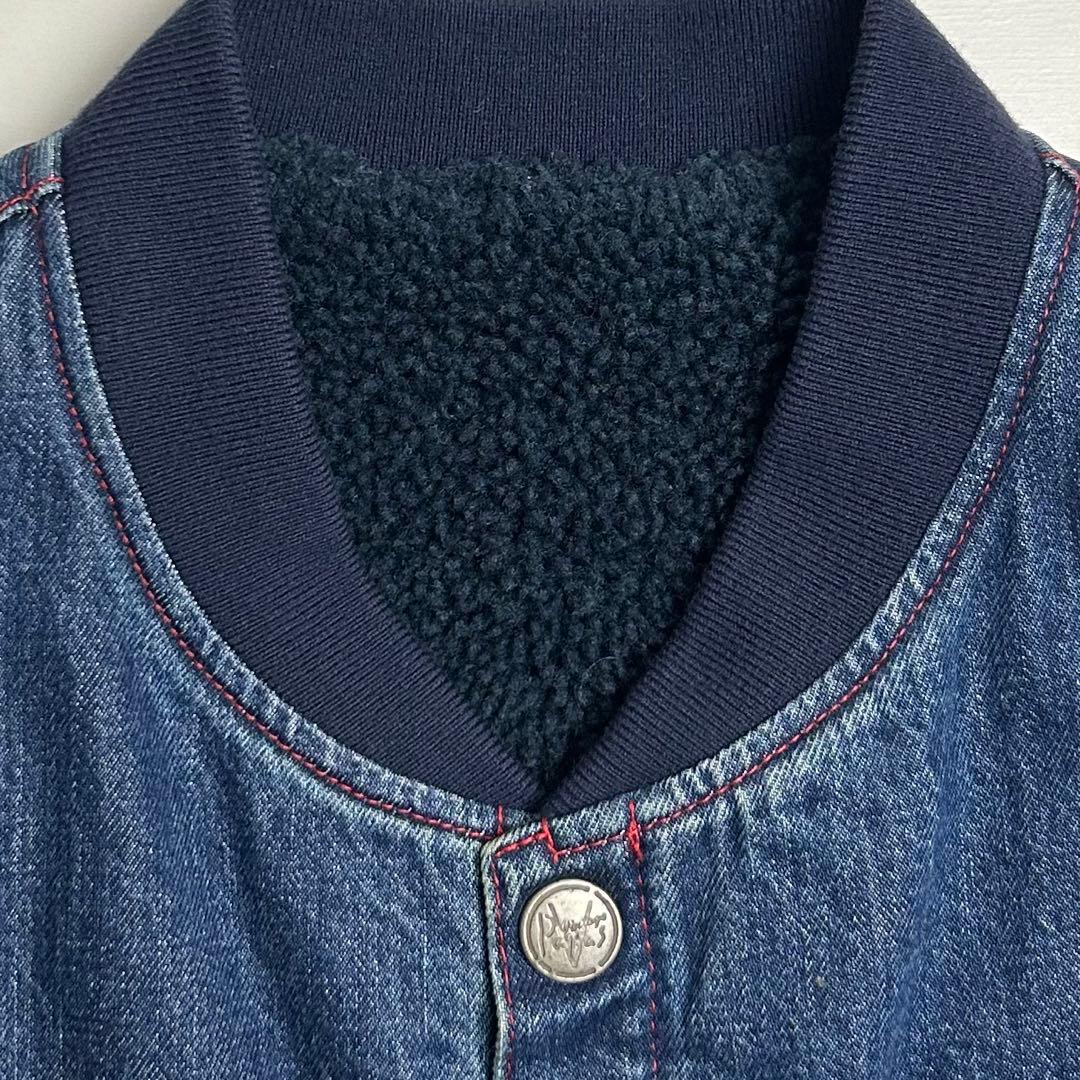 【希少】PAPAS(パパス)インディゴデニムボンバージャケット/ブルゾン/M