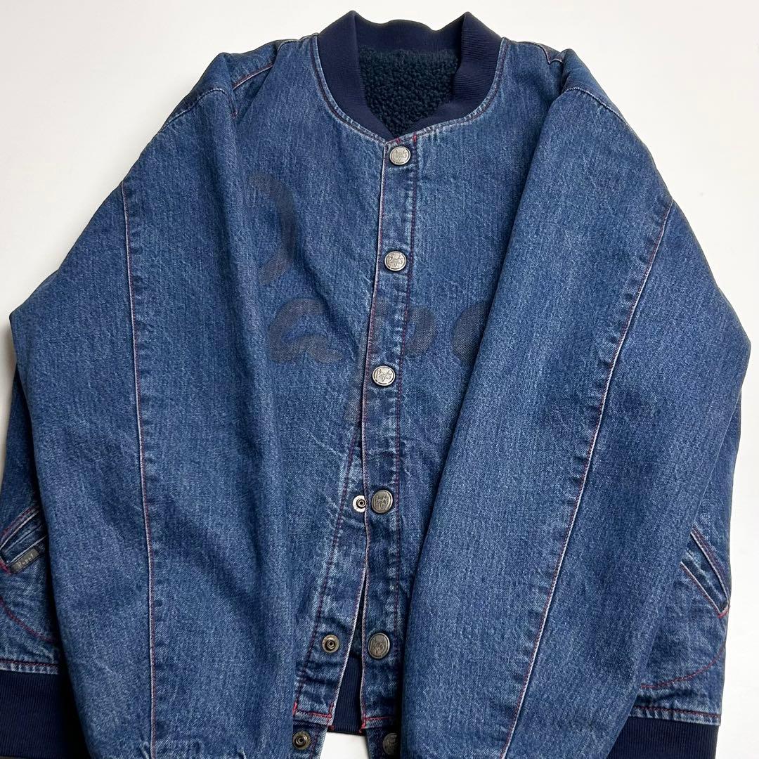 【希少】PAPAS(パパス)インディゴデニムボンバージャケット/ブルゾン/M