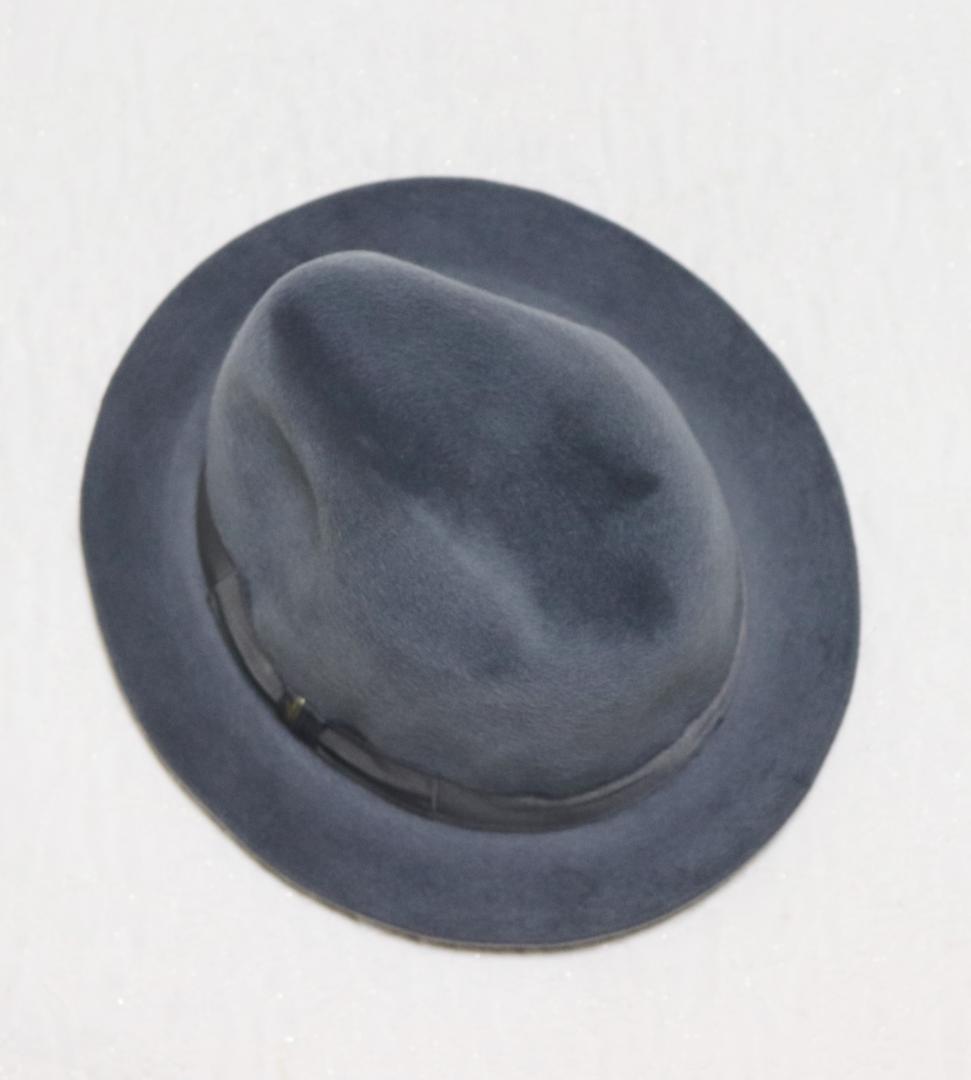新品【ボルサリーノ】高級グアナゴ 兎 グアナゴの毛 ファーフェルトハット 60