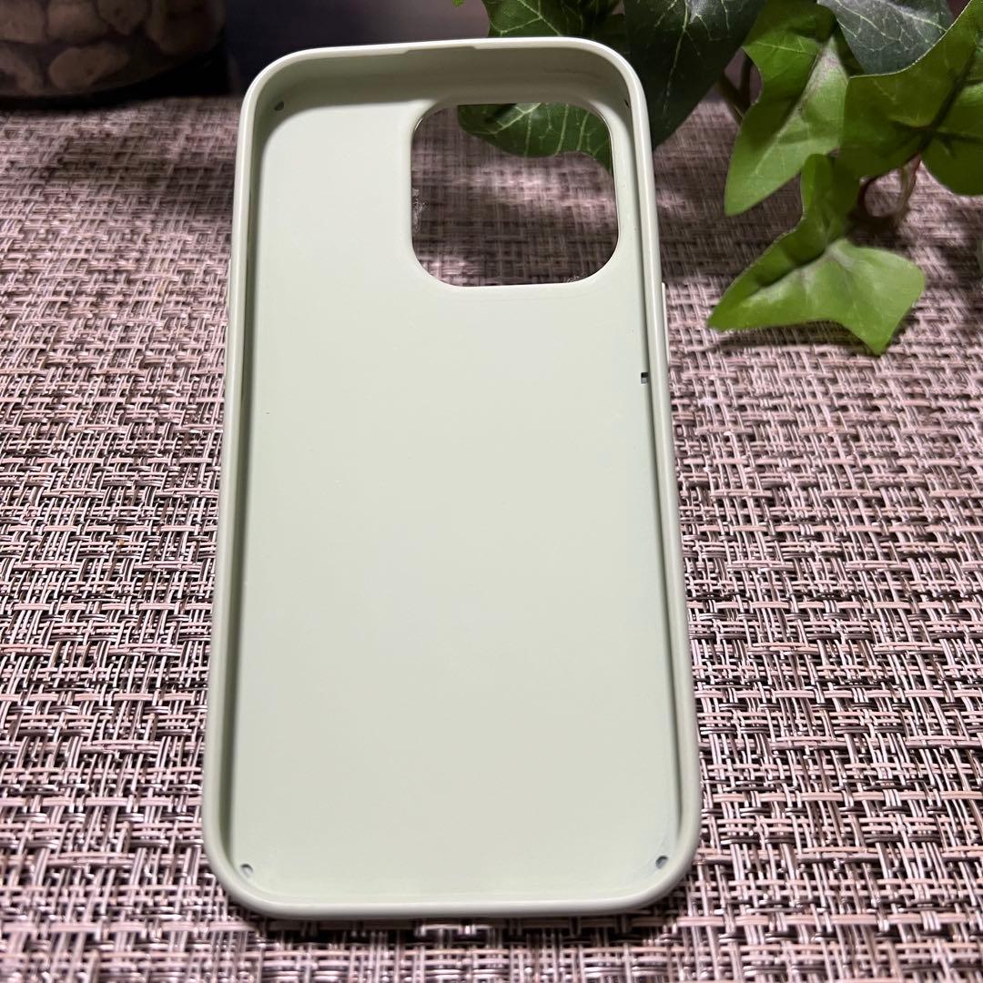 Miu Miu iPhone14PROケース エメラルドグリーン