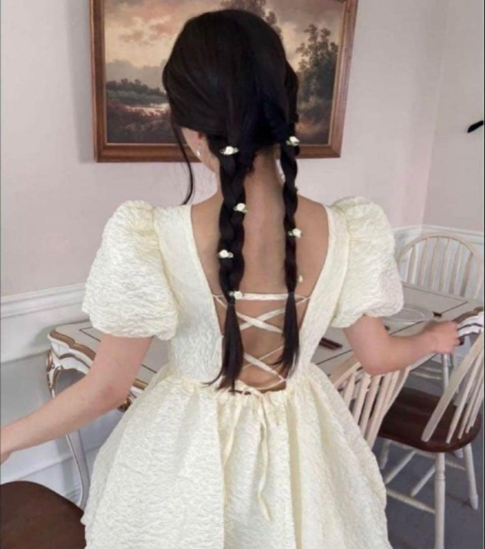 即日発送！\"Balloon flower\" jacquard one-piece