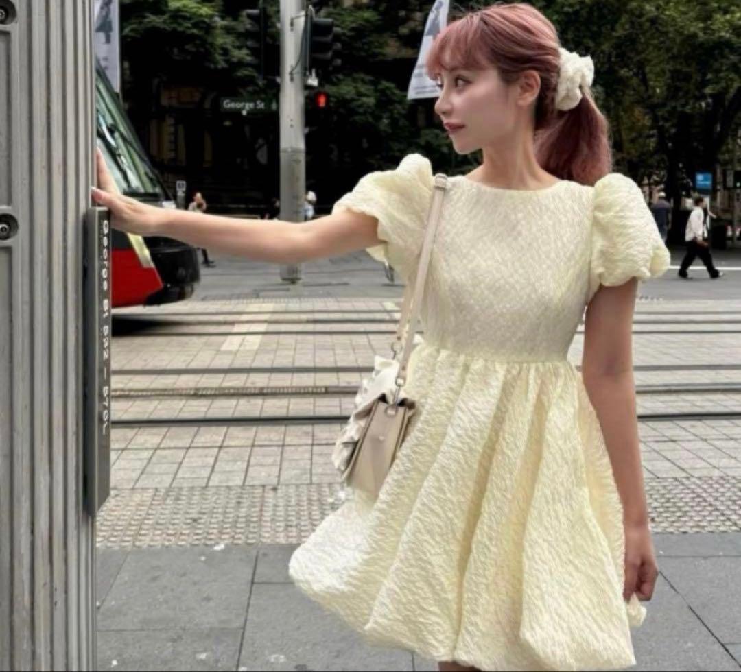 即日発送！\"Balloon flower\" jacquard one-piece