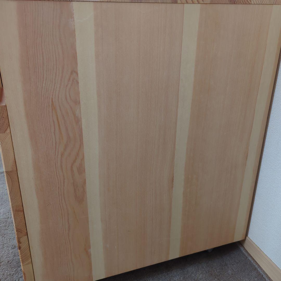 無印良品 パイン材 デスクワゴン デスクキャビネット