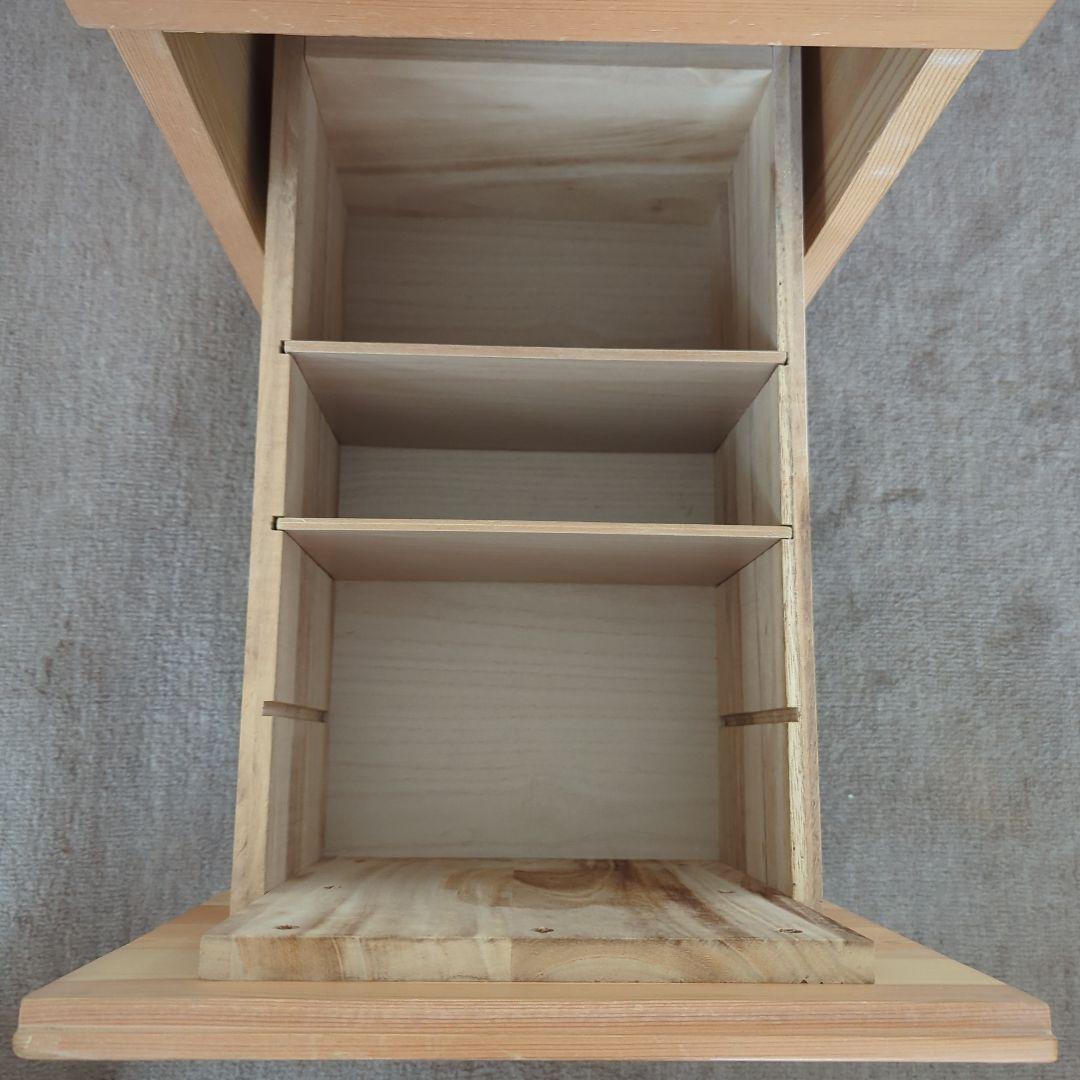 無印良品 パイン材 デスクワゴン デスクキャビネット