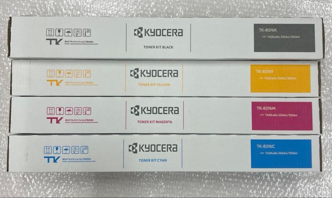 京セラ純正TK-8376K/Y/M/C 4本セット
