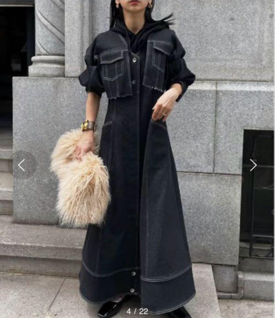 アメリ✳︎UND 3WAY DENIM DRESS デニム　ジャケット　ワンピース