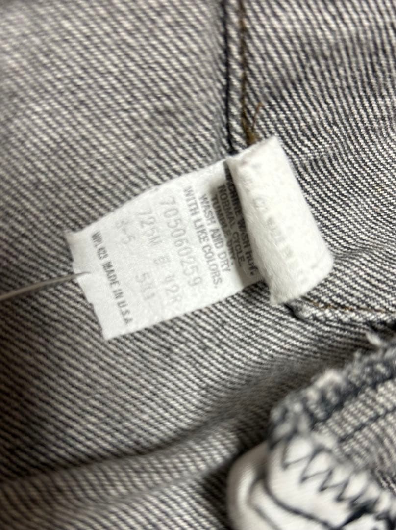 80s Levi’s 70506 0259 先染め　ブラック