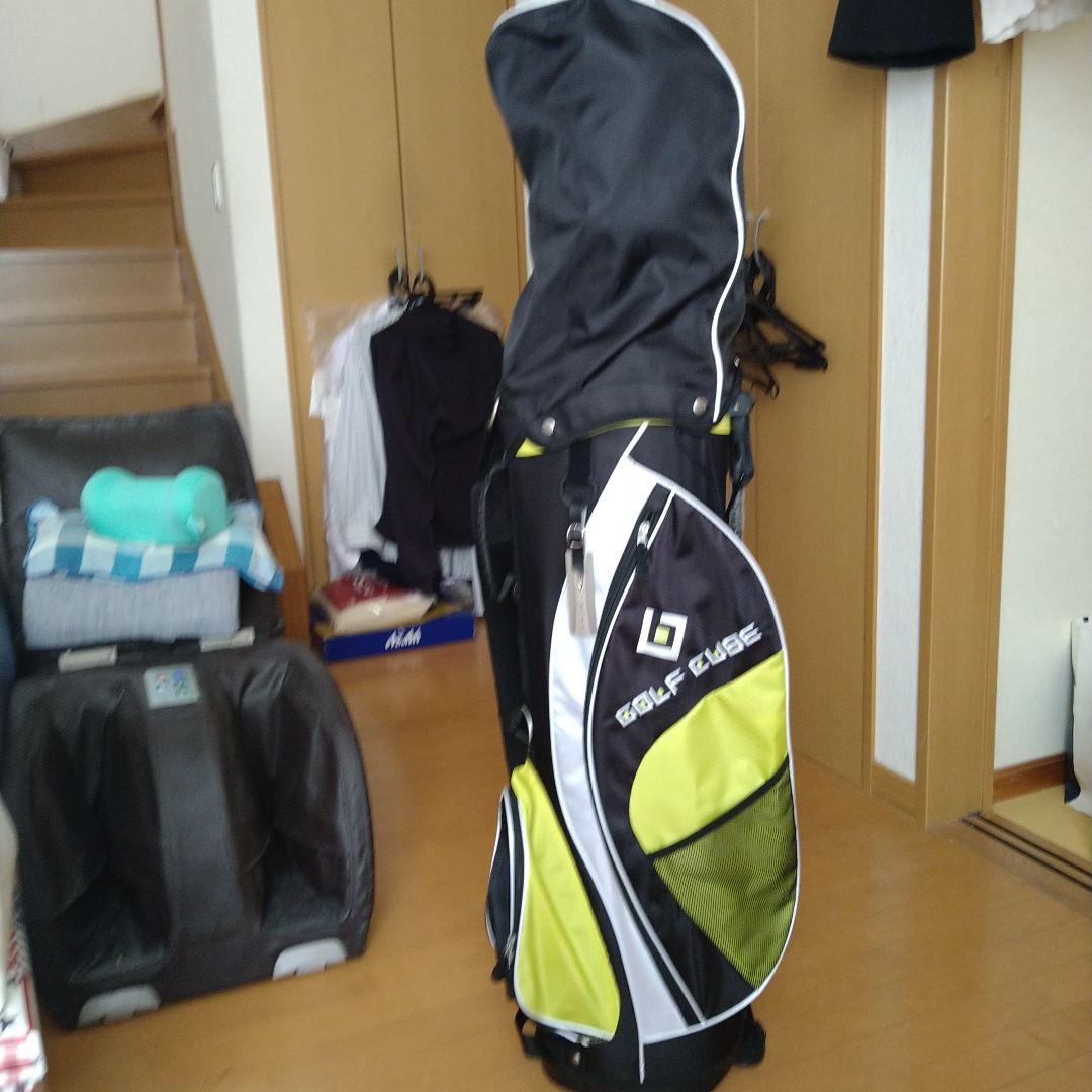 GOLF CUBE ゴルフバッグ+ クラブ１０本+新品ゴルフボール３ダース付