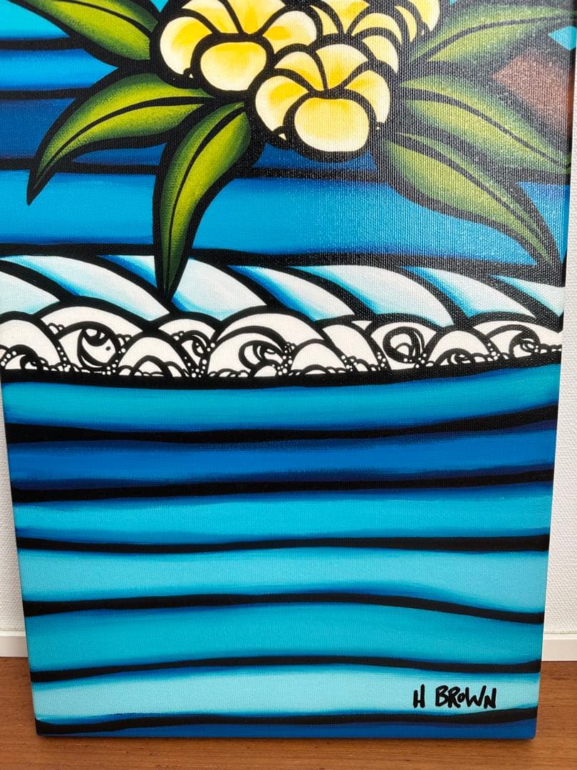 ヘザーブラウン　ジクレー　Yellow Plumeria