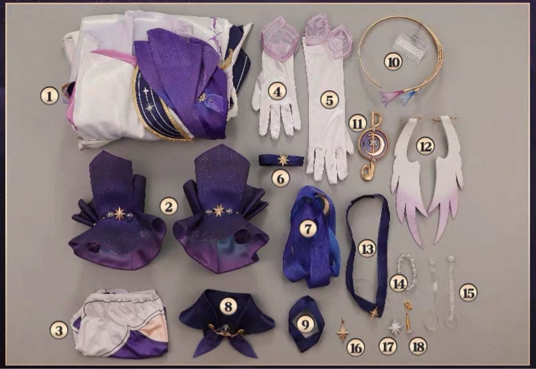 崩壊スターレイル　ロビン　コスプレ衣装　靴　ウィッグ