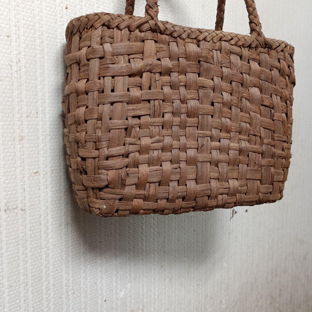 国産山葡萄バック 曲り細市松