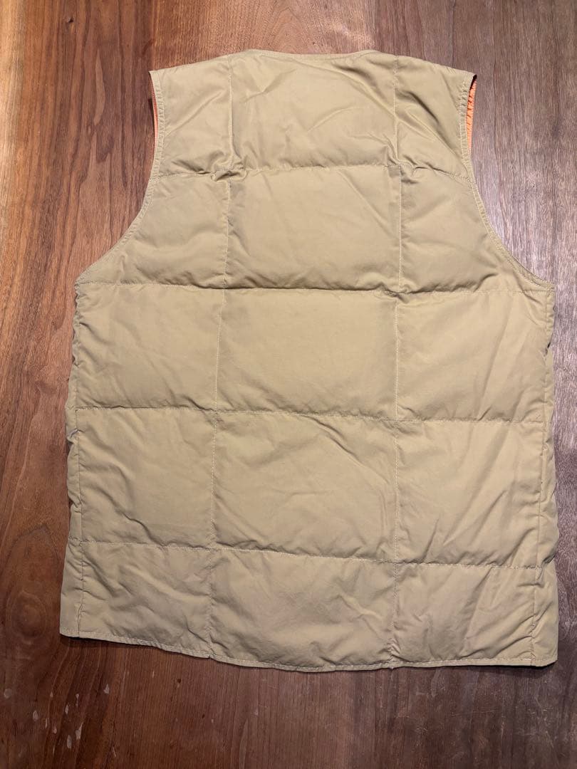 SIERRA DESIGNS ダウンベスト ベージュ/オレンジ