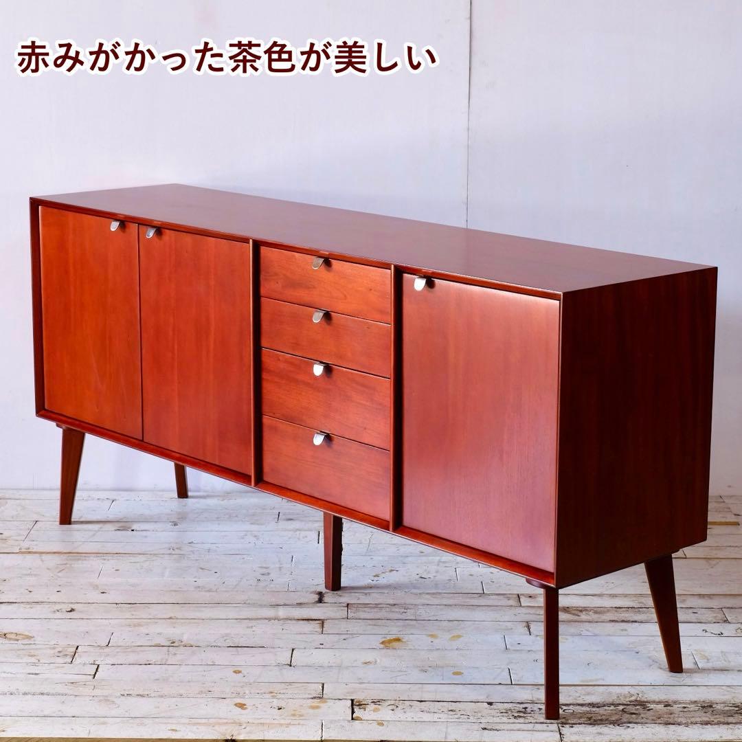 L 新品 北欧 160cm リビングボード キャビネット サイドボード 収納