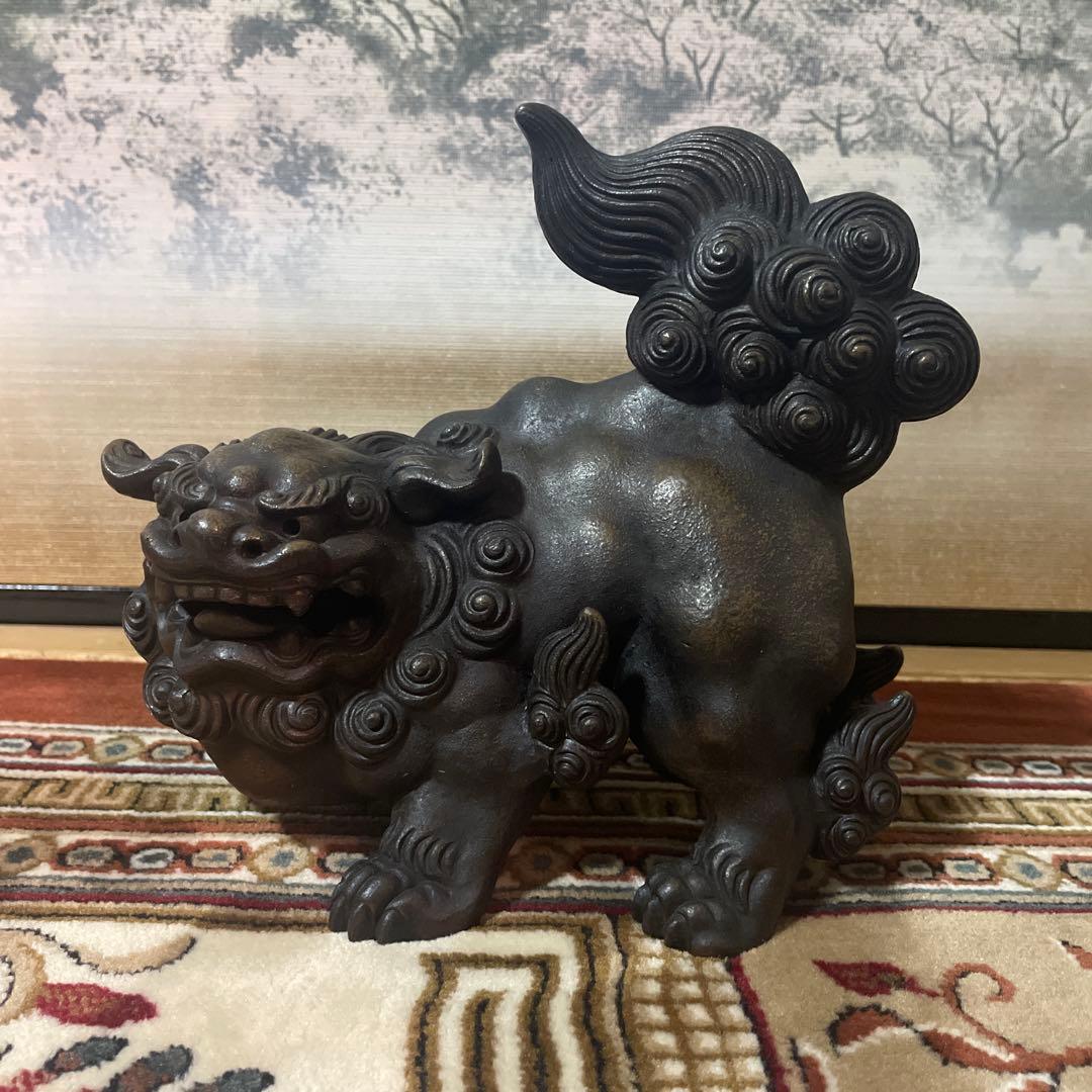 備前焼　獅子　一陽造