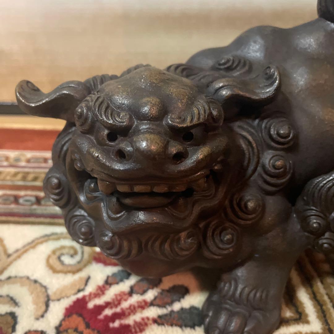 備前焼　獅子　一陽造