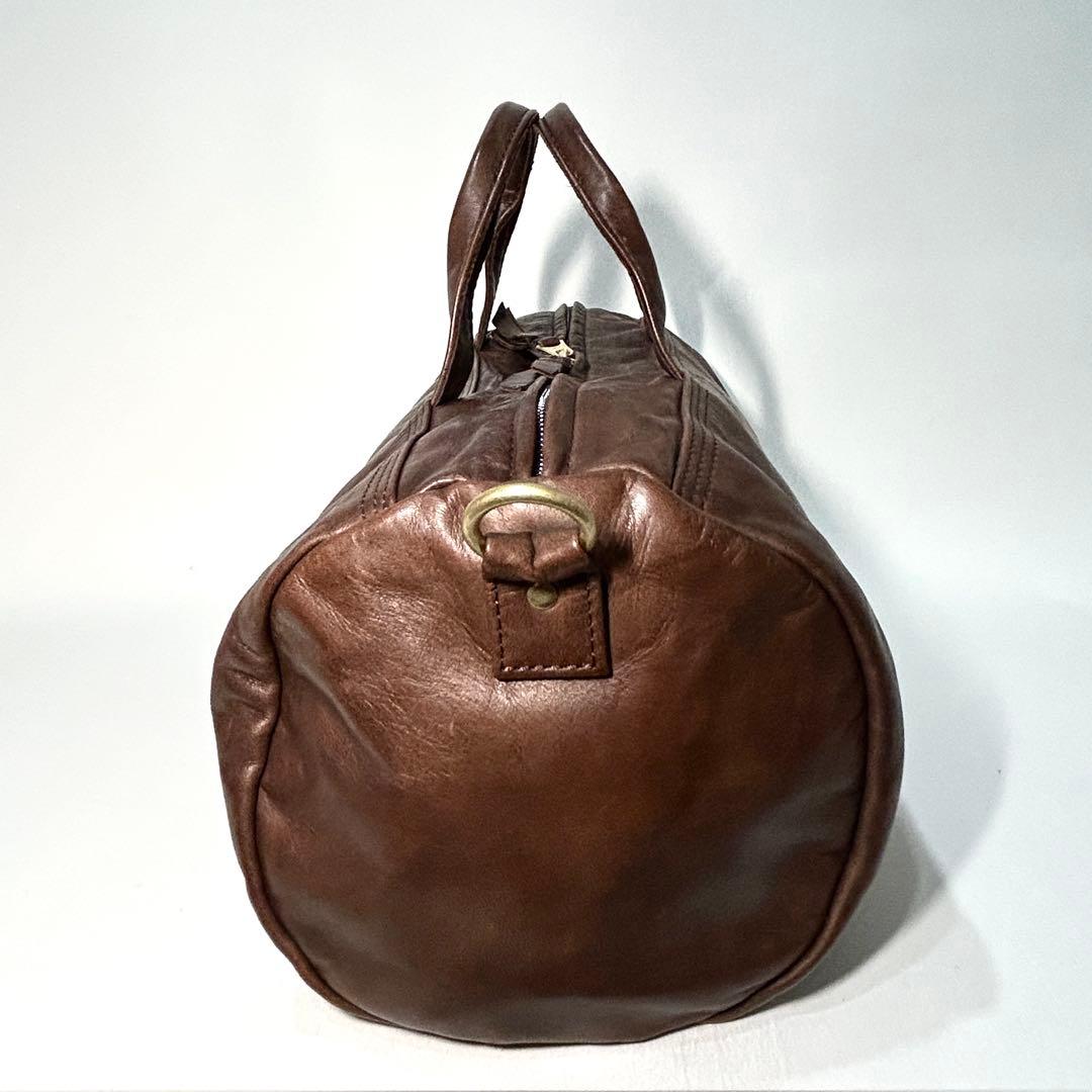 美品✨PORTER ポーター フランク 2WAY レザー ボストンバッグ S 茶