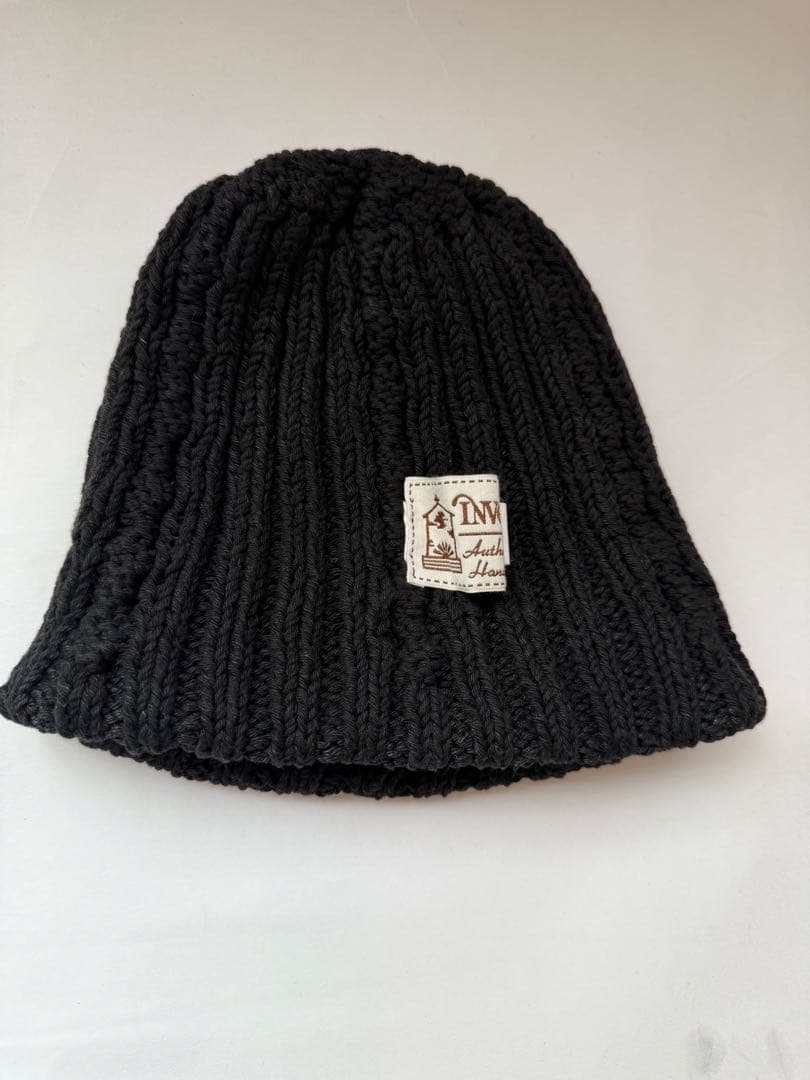 インバーアラン　DENIM YARN COTTON KNIT CAP 茶タグ