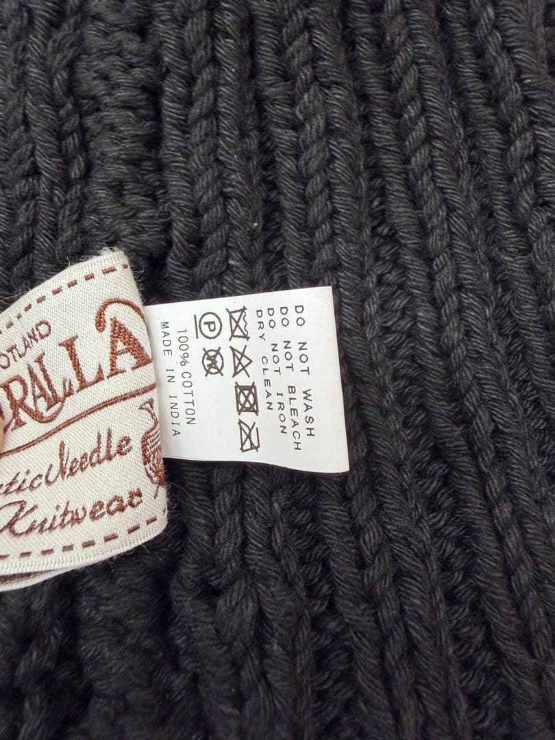 インバーアラン　DENIM YARN COTTON KNIT CAP 茶タグ