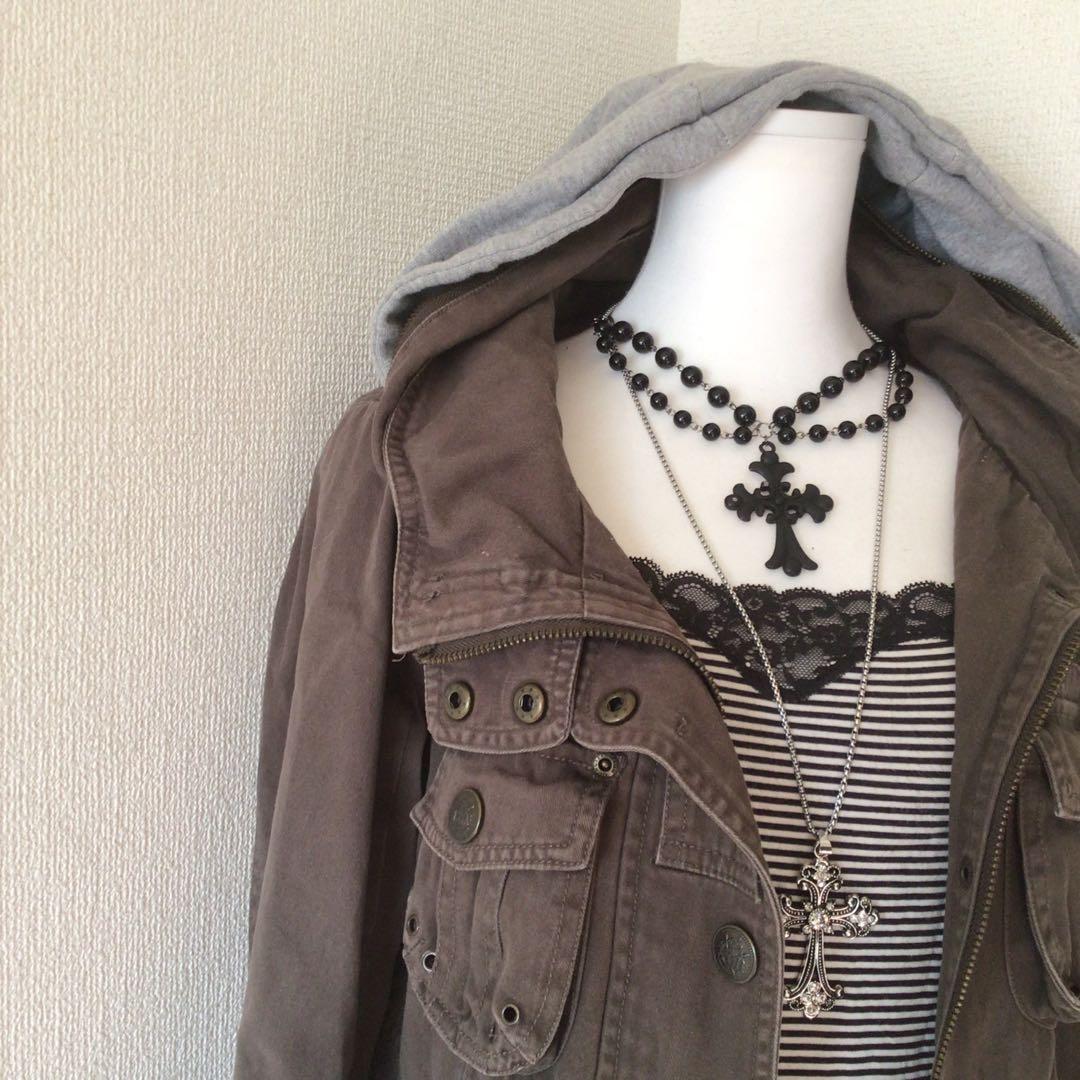 y2k 00s archive グランジgeek モッズコート　お兄系平成ギャル