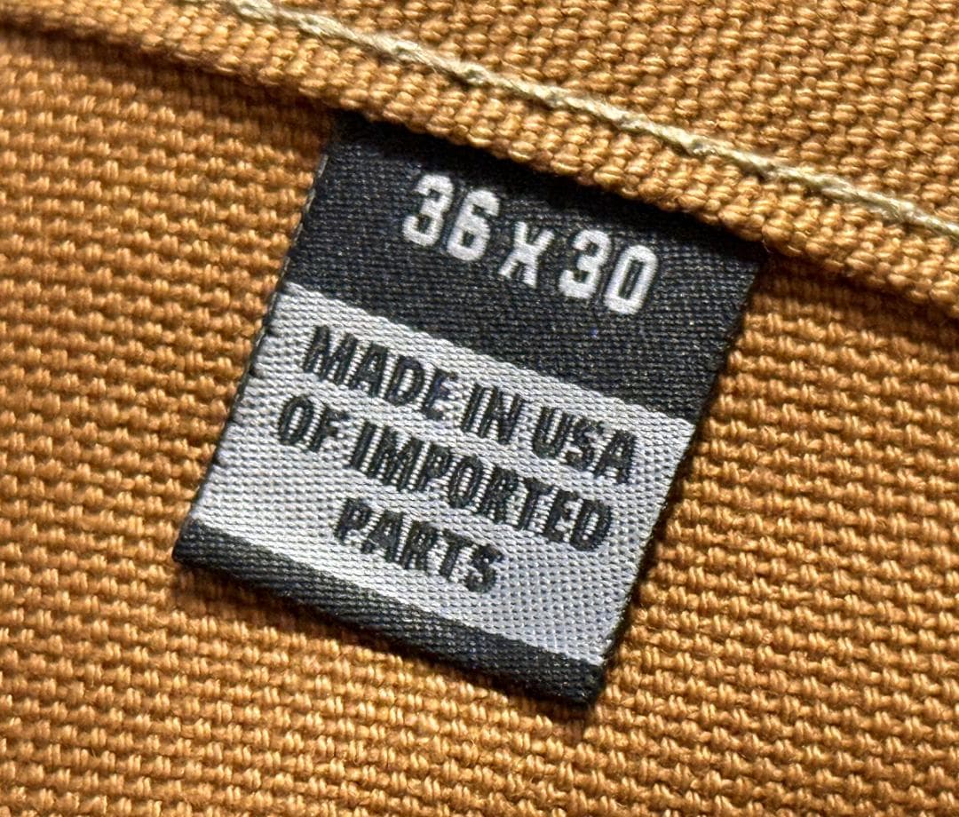 新品 カーハート 米国製 B01フィルムダック ダブルニー パンツ W36L30