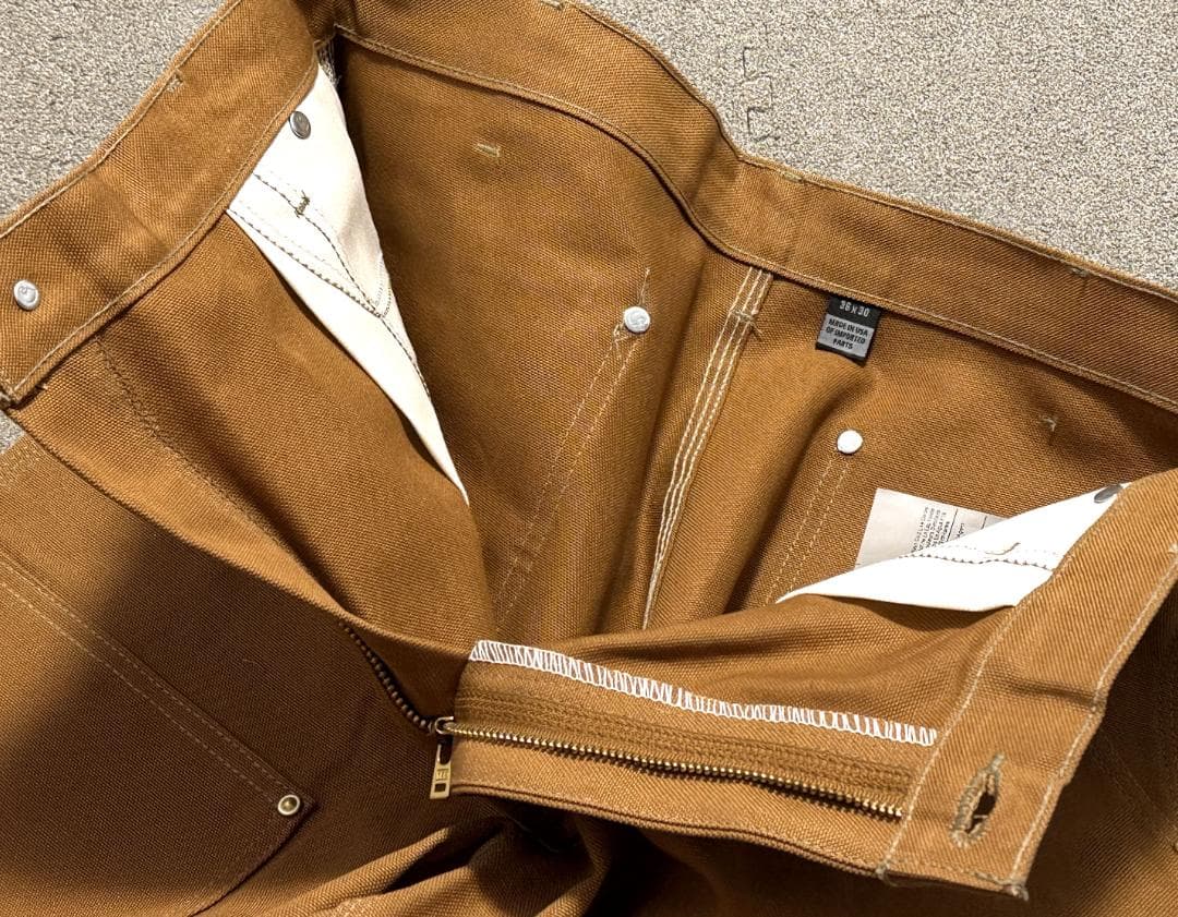 新品 カーハート 米国製 B01フィルムダック ダブルニー パンツ W36L30