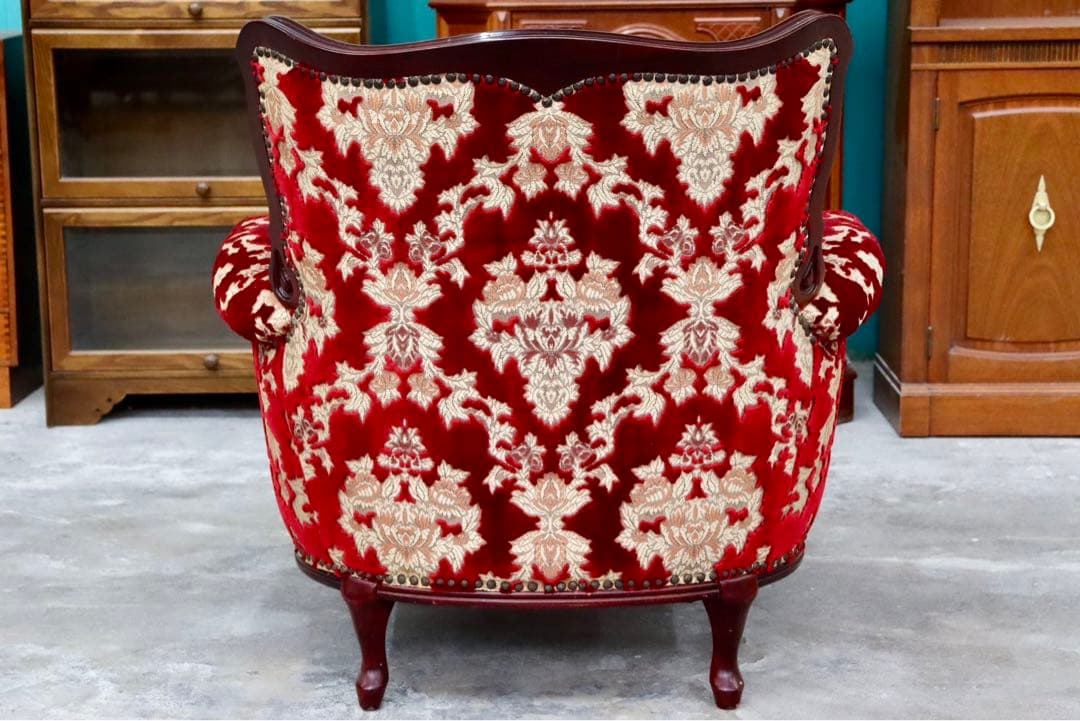 GMIH14A○イタリア製 金華山織 アームチェア 椅子 1人掛けソファ シング