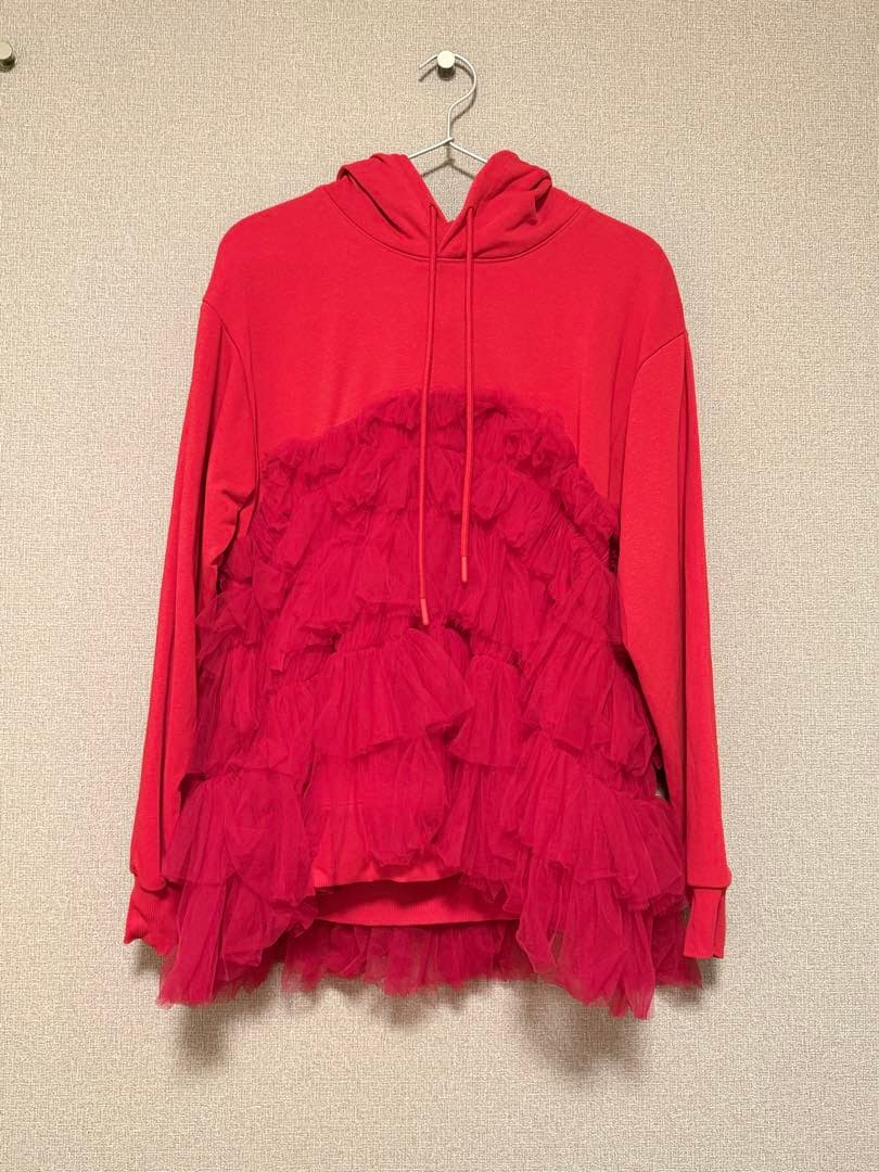トップス VIVIANO Gathered Tulle Foodie Red